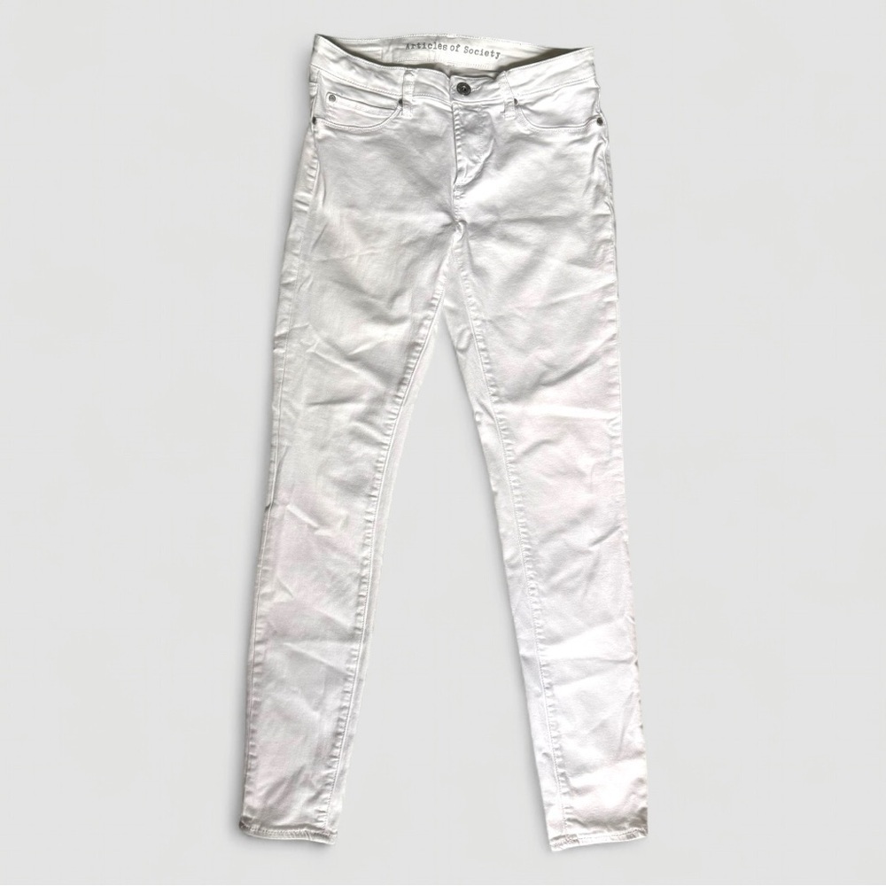 Articles of Society Sarah Skinny Jeans White Size 27 – Optic White Stretch Denim - Picture 10 of 11